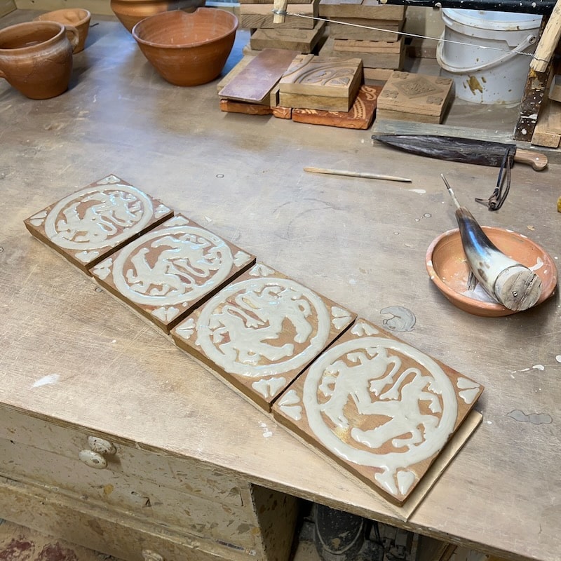 Griffin tiles with wet slip added